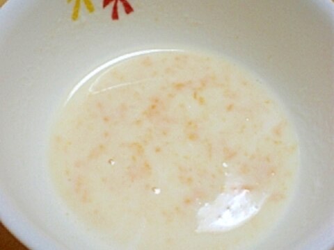 【離乳食初期】レンジで。シチュー風ミルクスープ